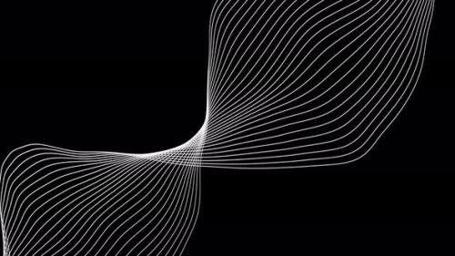 Videohive - Abstract curve lines fabric silk concept futuristic background - 47786910 - 47786910