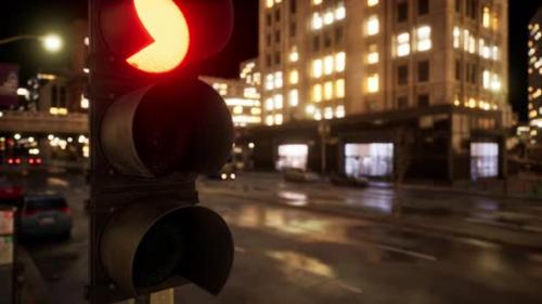 Videohive - Beautiful Hyperlapse Timelapse of Night Miami City Traffic - 47787503 - 47787503