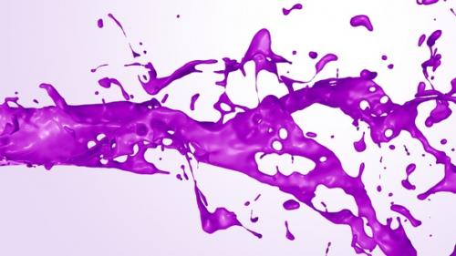 Videohive - Purple Paint Splash V3 - 47787511 - 47787511