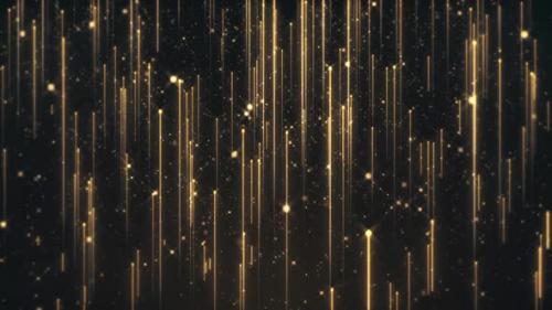 Videohive - Luxury Glittering Golden Particles Background Animation - 47779156 - 47779156