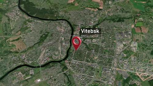 Videohive - Vitebsk City Map Zoom (Belarus) from Space to Earth - 47781677 - 47781677