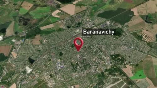 Videohive - Baranavichy City Map Zoom (Belarus) from Space to Earth - 47781696 - 47781696