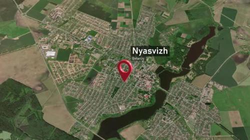 Videohive - Nyasvizh City Map Zoom (Belarus) from Space to Earth - 47781699 - 47781699