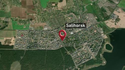 Videohive - Salihorsk City Map Zoom (Belarus) from Space to Earth - 47781702 - 47781702