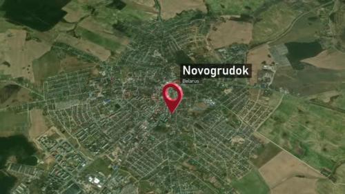 Videohive - Novogrudok City Map Zoom (Belarus) from Space to Earth - 47781705 - 47781705