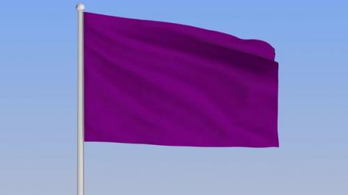 Videohive - Purple Flag Loop - 47783166 - 47783166