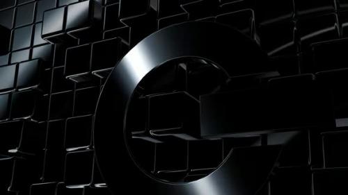 Videohive - Black Intro Background with Reflection Effect, Geometric Figures, Luxury Style, Shapes, 3D Render - 47783514 - 47783514