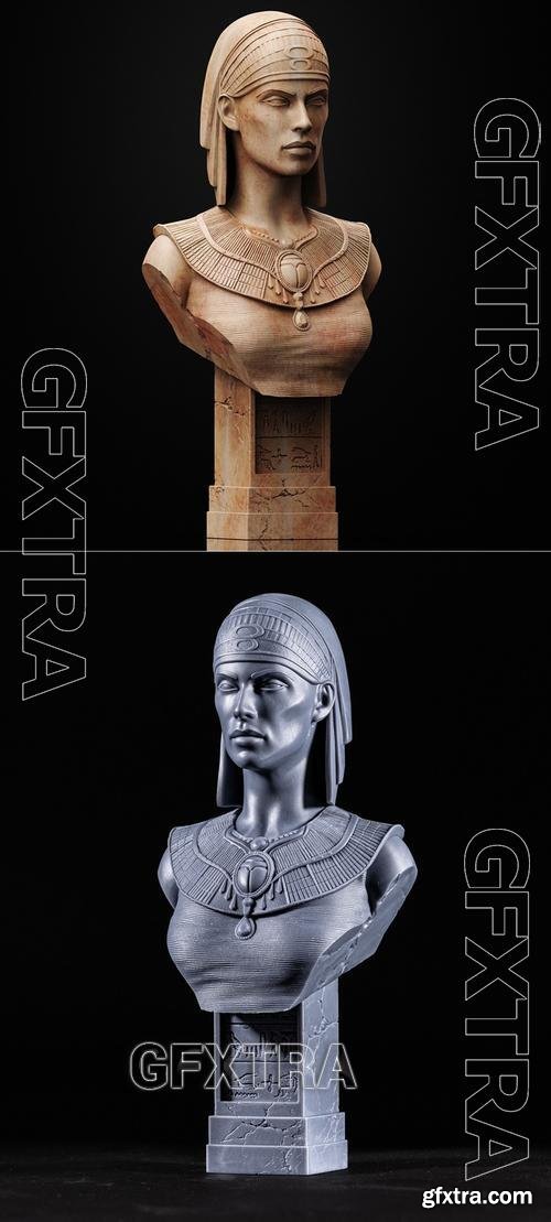 Seshat Bust &ndash; 3D Print Model