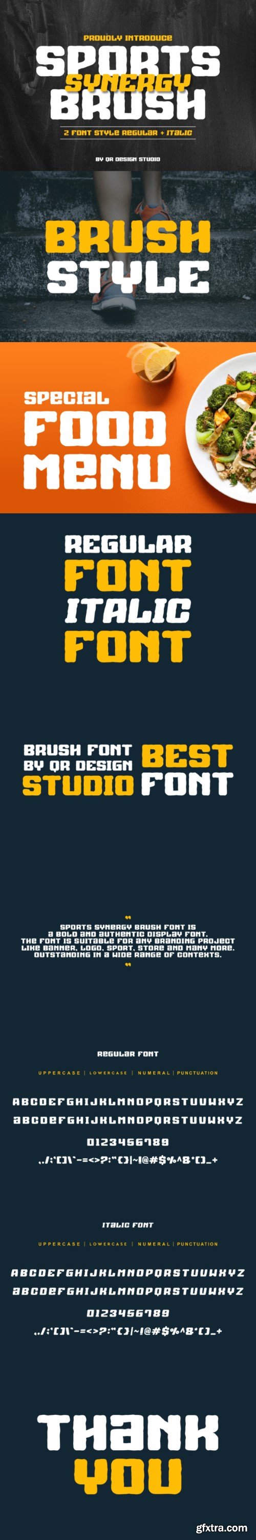 Sports Synergy Brush Font