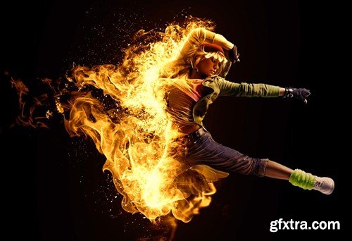 Fire Animation Photoshop Action version 2 WFFBJM