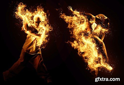 Fire Animation Photoshop Action version 2 WFFBJM