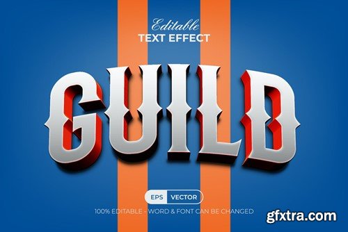 Guild Text Effect Curved Style 9GLECSF