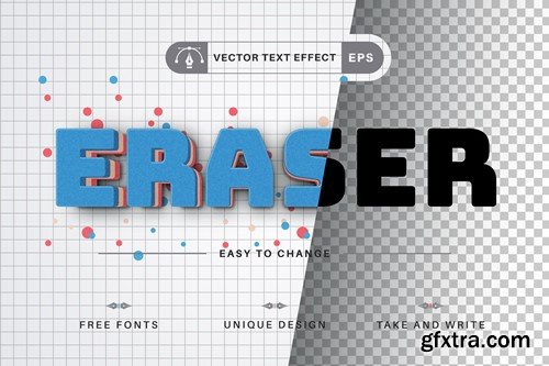 Eraser - Editable Text Effect, Font Style N9GL7G7