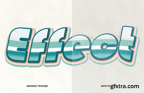 Retro Text Photoshop Effect K7HXNLY