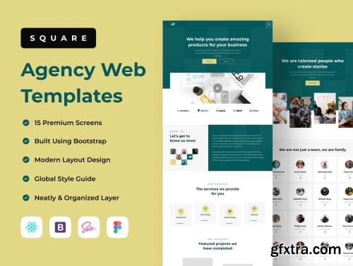 Square - Agency Web Templates Ui8.net