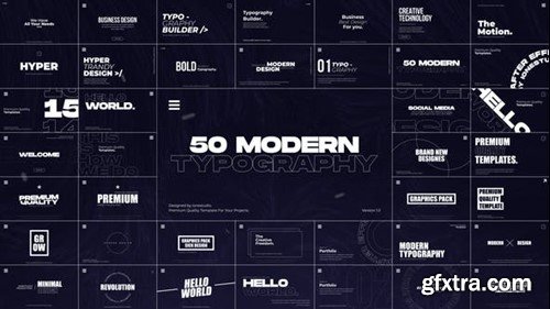 Videohive 50 Modern Titles 47753778