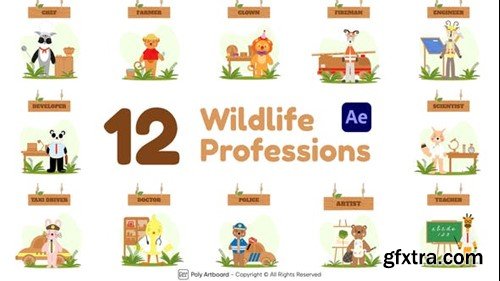 Videohive Wildlife Professions For After Effects 47741604