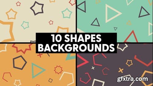 Videohive Geometric Shapes Backgrounds 47855481