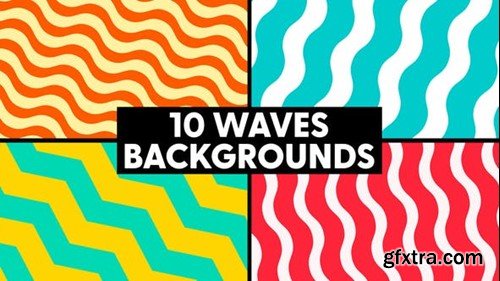 Videohive Waves Backgrounds 47862885