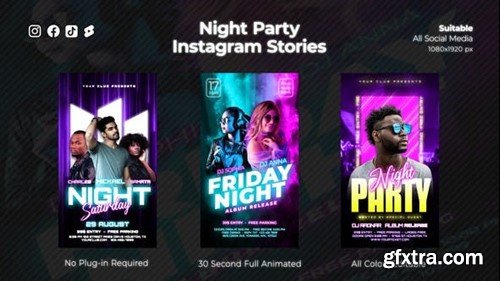 Videohive Night Party Instagram Stories 47789945