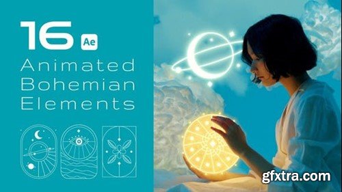 Videohive 16 Animated Bohemian Elements 47738414