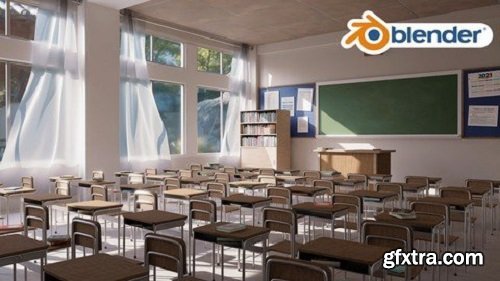 3D Classroom Environment Creation in Blender