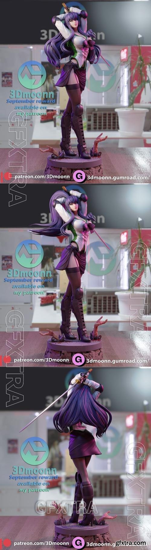 3Dmoonn - Saeko Busujima &ndash; 3D Print Model