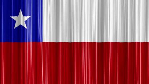 Videohive - Chile Flag Curtain Wave - 47737508 - 47737508