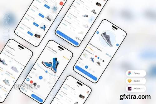 Shoes Store & E-Commerce App UI Kit 4MDCZ32