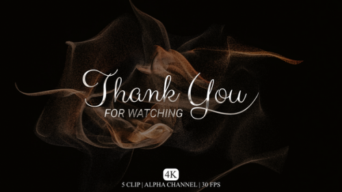 Videohive - Thank You For Watching Text Animation - 47738005 - 47738005