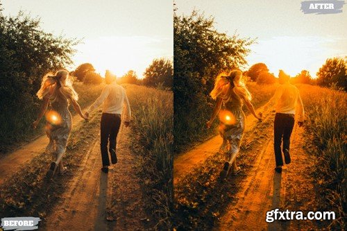 Golden Hour Lightroom Presets Dekstop and Mobile PPFWG2X