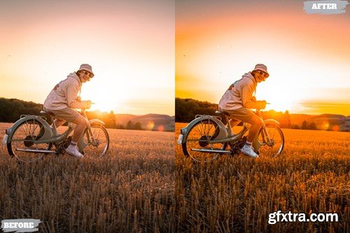 Golden Hour Lightroom Presets Dekstop and Mobile PPFWG2X