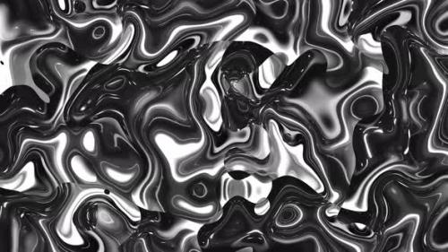 Videohive - Abstract background with bubbles . Animated liquid pattern waves surface motion background - 47738881 - 47738881