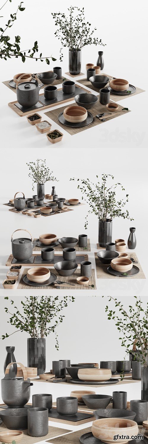 Japanese tableware set 20