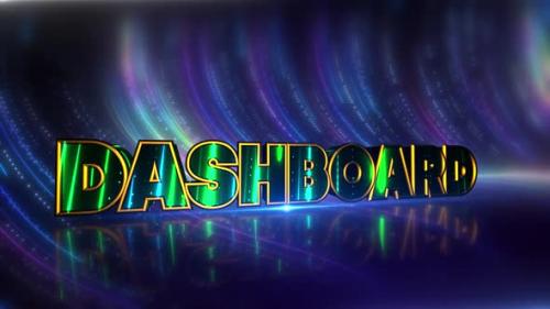 Videohive - Dashboard Futuristic Neon Text On Cybernetic Canvas - 47761158 - 47761158