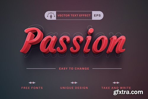 Passion - Editable Text Effect, Font Style TFJP5QF