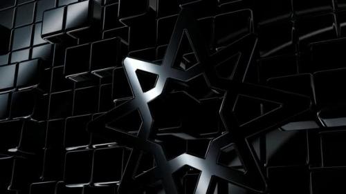 Videohive - Black Intro Background with Reflection Effect, Luxury Style, Geometric Figures, Shapes, 3D Render - 47783506 - 47783506