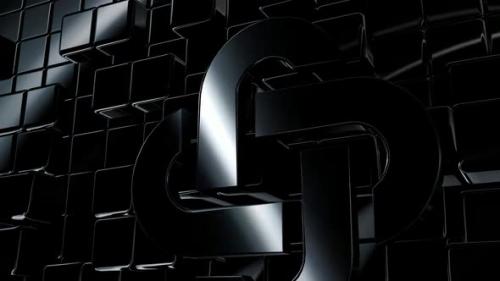 Videohive - Black Intro Background with Reflection Effect, Shapes, Luxury Style, 3D Render, Geometric Figures - 47783509 - 47783509