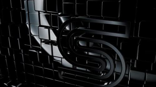 Videohive - Intro - Black Background with Reflection Effect, Geometric Figures, 3D Render, Luxury Style, Shapes - 47783518 - 47783518