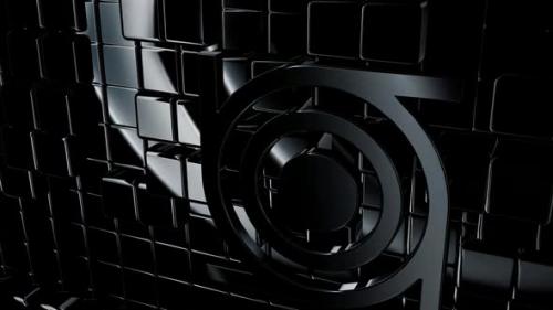 Videohive - Intro - Black Background with Reflection Effect, Geometric Figures, Luxury Style, Shapes, 3D Render - 47783523 - 47783523