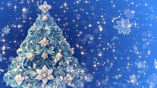 Videohive - Vintage Christmas Tree - 47784207 - 47784207