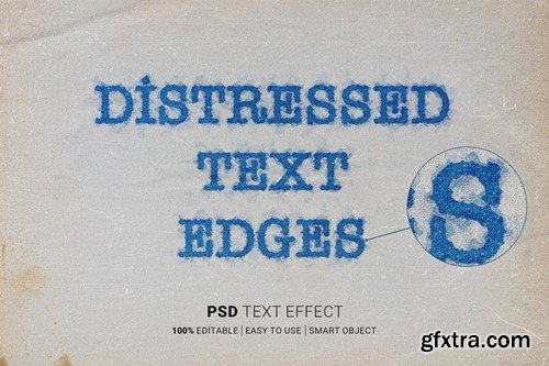 Distressed Text Edges PSD Effect XR9WXDK