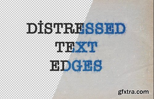 Distressed Text Edges PSD Effect XR9WXDK