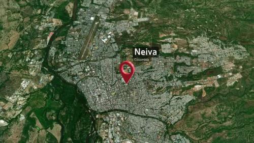 Videohive - Neiva City Map Zoom (Colombia) from Space to Earth - 47784257 - 47784257