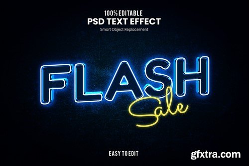 Flash Sale - Modern Neon Text Effect UB3FS3V