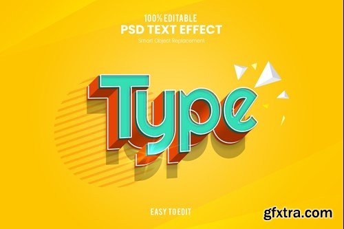 Type - Fun Retro 3D Text Effect 57DTCR3