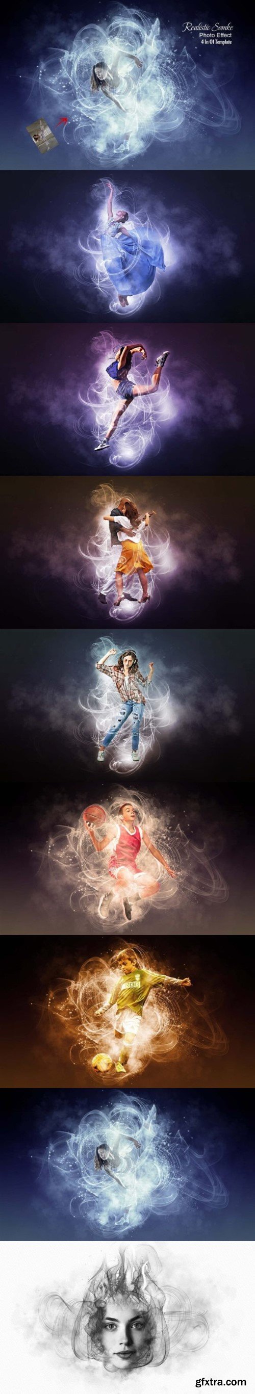 Realistic Smoke Photo Effect