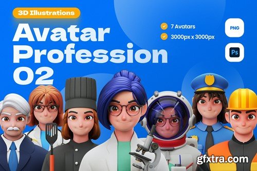 3D Avatar Profession Illustrations ZCMC3Y8