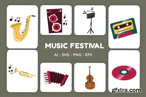 Music Festival Vector Illustration v.3 3G4XJVJ