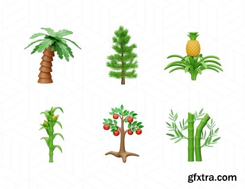 Tree And Plant 3D Icon ZK8TLAQ